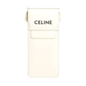 Celine authentic off white leather phone case carrier